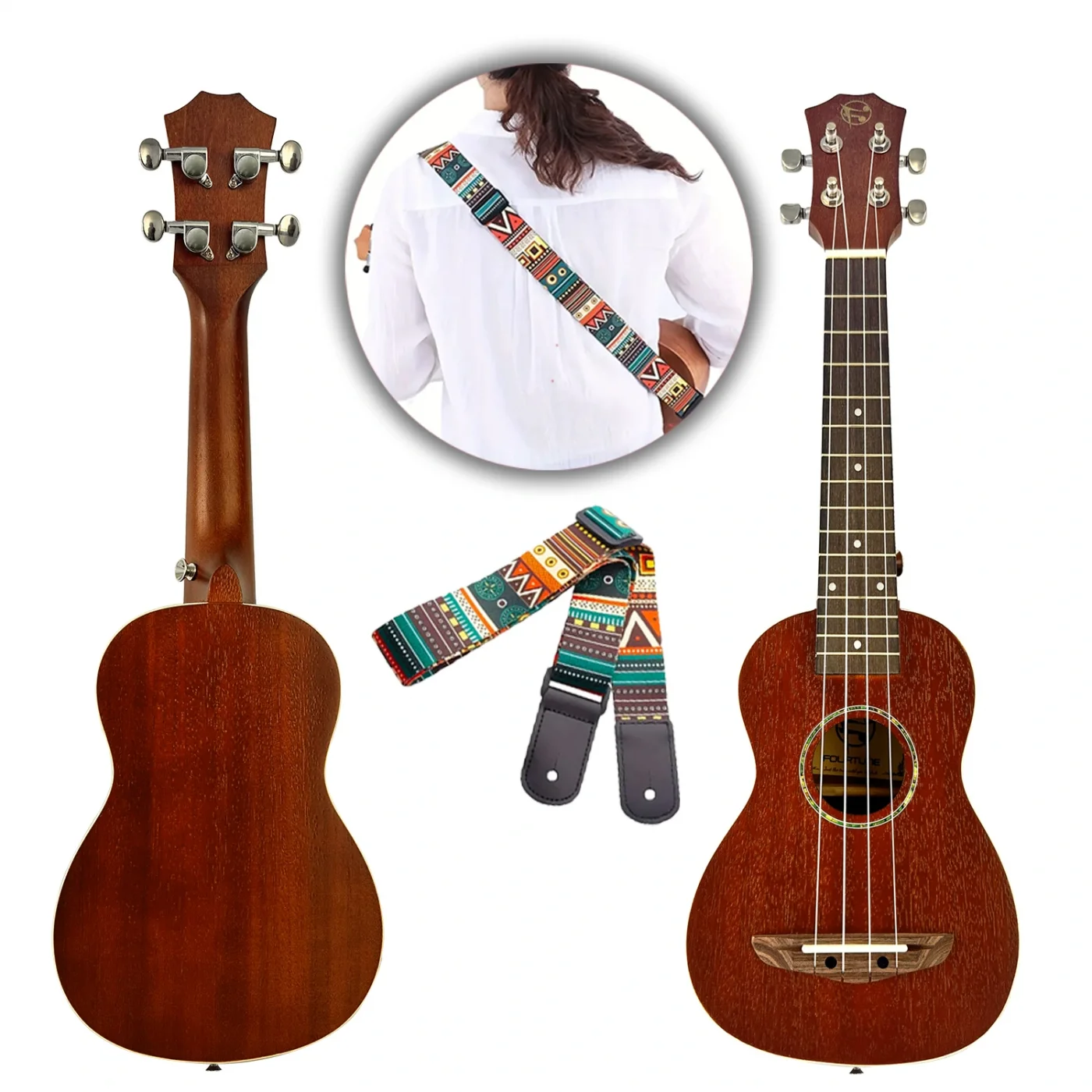 Fourtune Sydra UKS-21MN Soprano Ukulele Maun Hakiki Ağaç