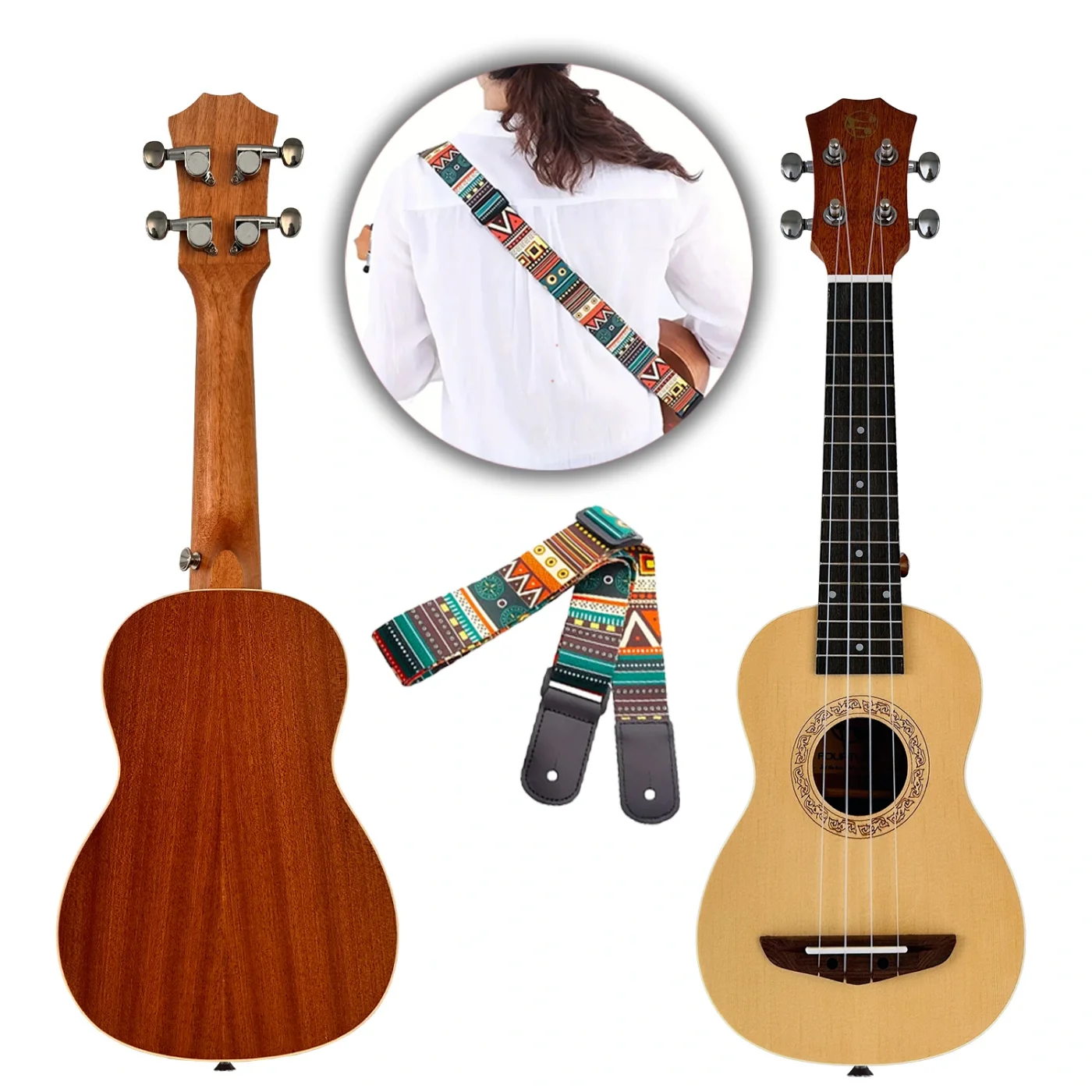 Fourtune Sydra UKS-21NT Soprano Ukulele Maun Hakiki Ağaç