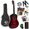 Fourtune Luca C-180RD Kırmızı Klasik Gitar Seti 4/4 Sap Ayarlı