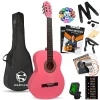 Fourtune Luca C-180PK Pembe Klasik Gitar Seti 4/4 Sap Ayarlı