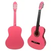 Fourtune Luca C-180PK Pembe Klasik Gitar Seti 4/4 Sap Ayarlı