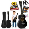 Fourtune Loki T-80BK 6 Telli Siyah Çocuk Gitarı Gerçek Ağaç