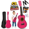 Fourtune Loki T-80PK 6 Telli Pembe Çocuk Gitarı Gerçek Ağaç