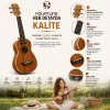 Fourtune Sydra UKS-21M Soprano Ukulele Maun Ağacı Profesyonel Ukulele Seti