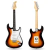 Fourtune Atlas EG-1000SB Gül Klavye Strat Kasa SSS Sunburst Elektro Gitar Seti