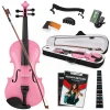 Fourtune Dante VL-200PK 4/4 Akustik Pembe Keman Seti (Tam Boy)
