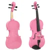 Fourtune Dante VL-200PK 4/4 Akustik Pembe Keman Seti (Tam Boy)