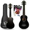 Fourtune Loki SP-21BK Soprano Siyah Ukulele Seti (Başlangıç Seviye)