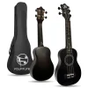 Fourtune Loki SP-21BK Soprano Siyah Ukulele Seti (Başlangıç Seviye)