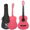 Fourtune Luca C-180PK Pembe Klasik Gitar Seti 4/4 Sap Ayarlı