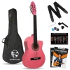 Fourtune Luca CW-200PK Pembe Kesik Kasa Klasik Gitar Seti 4/4 Sap Ayarlı (Cutaway)