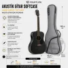 Fourtune Luca Gri Akustik Gitar Çantası Gigbag Kalın (Soft Case)