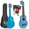 Fourtune Loki SP-21BL Soprano Mavi Ukulele Seti (Başlangıç Seviye)