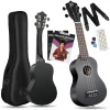 Fourtune Nova UKS-21BK Gül Ağacı Siyah Soprano Ukulele Seti