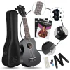 Fourtune Nova UKS-21BK Gül Ağacı Siyah Soprano Ukulele Seti
