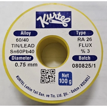 Kurtel 60/40 100gr 0.75mm Lehim Teli