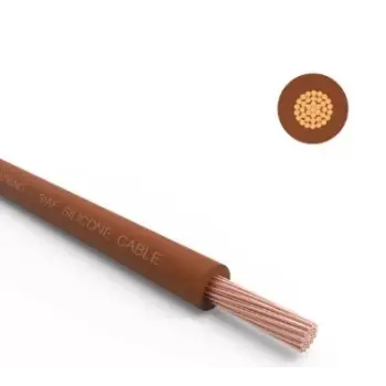 1 metre Yumuşak Silikon Kablo 1x1.5 mm2 SIAF 16 AWG - Kahverengi