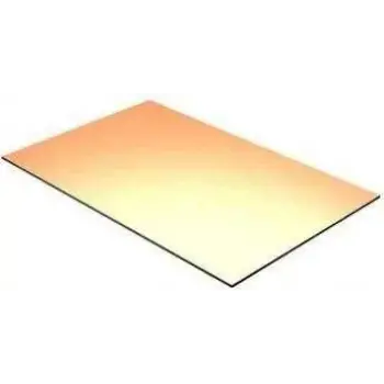 10x20 cm Tek Yüzey Bakır Plaket - FR2