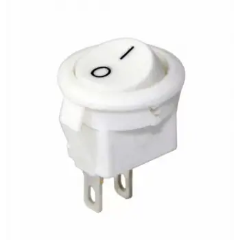 20mm On-Off Power Switch Anahtar 2P - BEYAZ