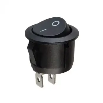 20mm On-Off Power Switch Anahtar 2P - SiYAH
