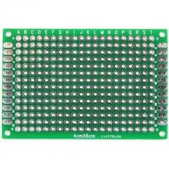 4x6 cm Çift Yüzlü Delikli Pertinaks Plaket