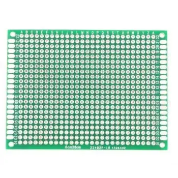 6x8 cm Çift Yüzlü Delikli Pertinaks Plaket