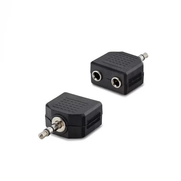 3.5 Mm Stereo Erkek - 3.5 Mm 2 Dişi Çevirici Jack