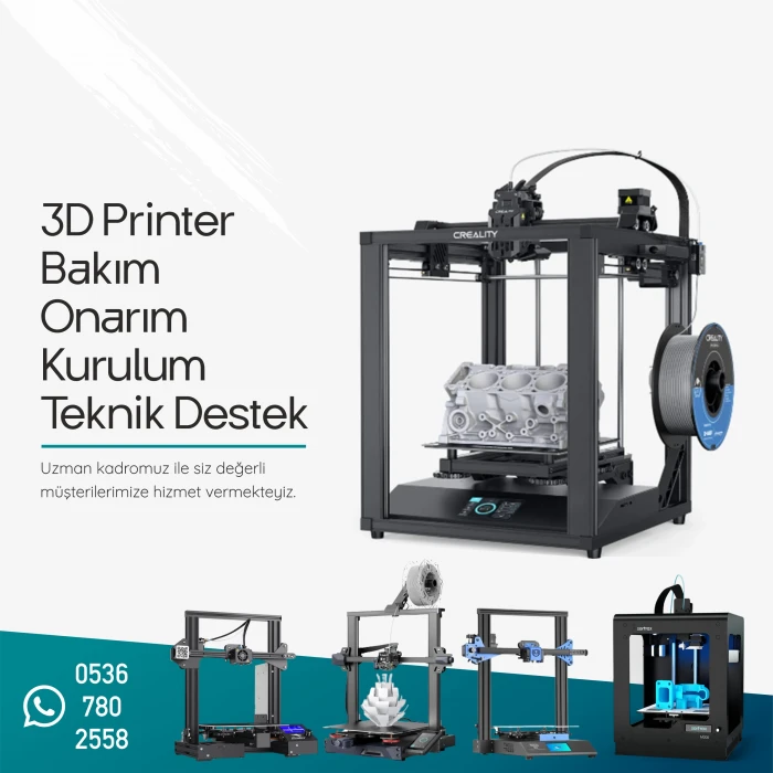 3D Yazıcı Tamir Bakım Onarım Teknik Destek