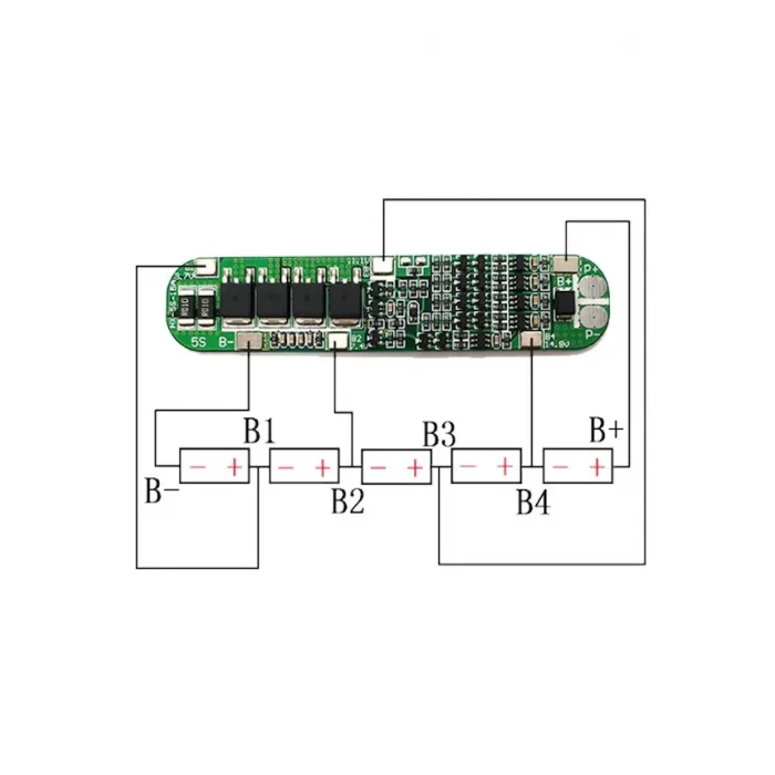 5S 15A BMS 18650 Lityum Pil Şarj Koruma Devresi