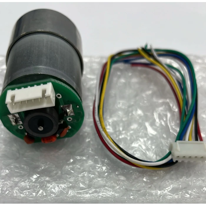 12V 35mm 60 RPM Redüktörlü Metal Dişli Motor Enkoderli