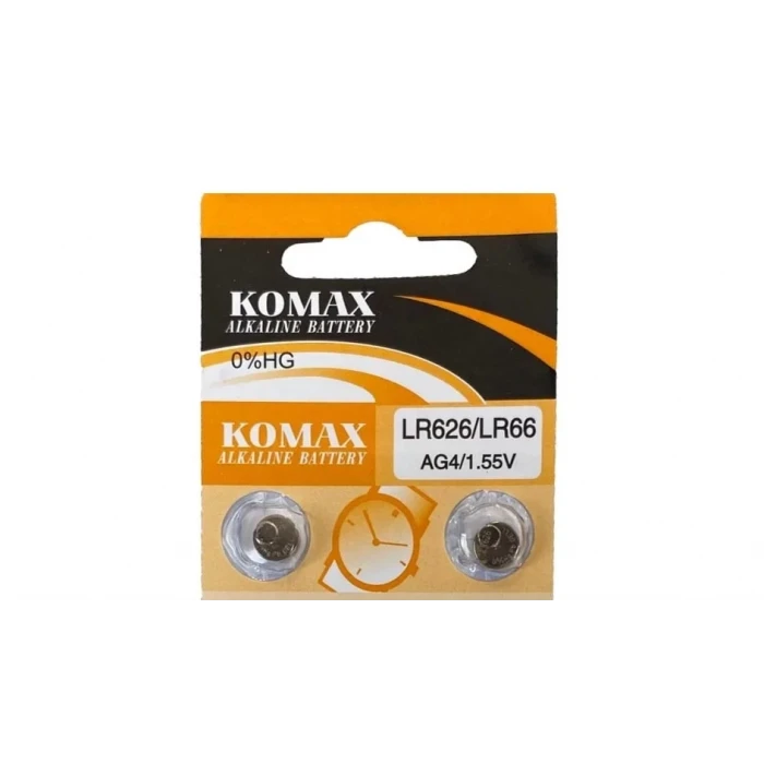 AG4 LR626 LR66 1.5V Düğme Pil Komax