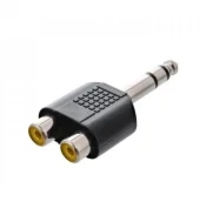 ÇEVİRİCİ JACK STEREO ERKEK 6.3MM TO 2RCA DİŞİ