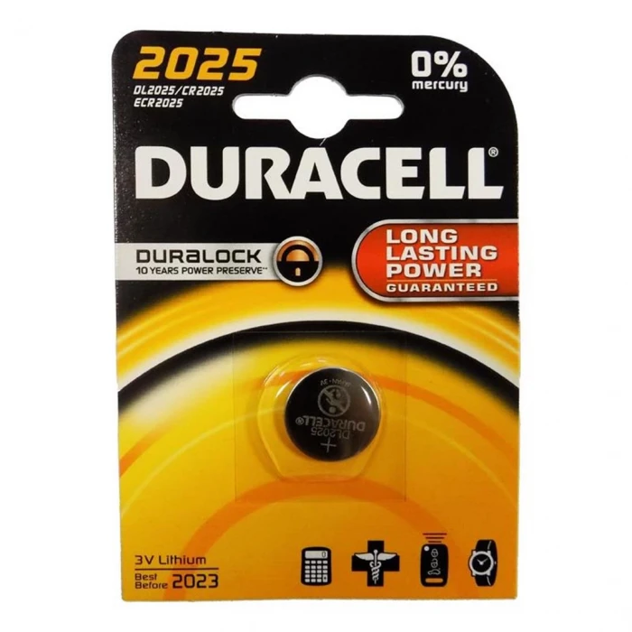 Duracell Cr2025 Düğme Pil 3V