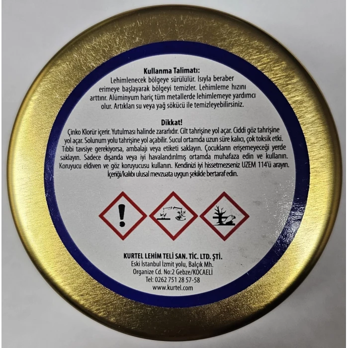 Kurtel 100 Gr. Lötfet - Lehim Pastası