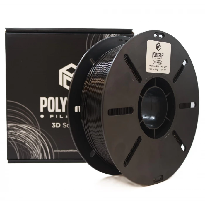 Polycraft PLA HQ (Plus) Filament 1.75 mm - 1 kg - Siyah