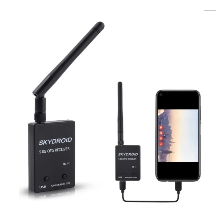 Skydroid UVC Tek Kontrollü Mini FPV Alıcı OTG 5.8G 150CH Kanal Video İletim