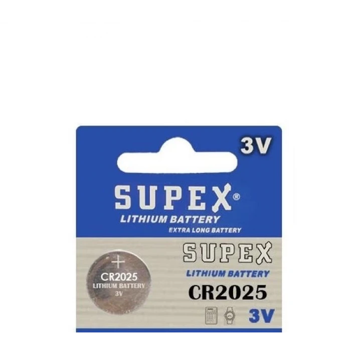 SUPEX CR2025 Pil - 3V Lityum Para Pil - 1 adet