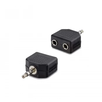 3.5 Mm Stereo Erkek - 3.5 Mm 2 Dişi Çevirici Jack