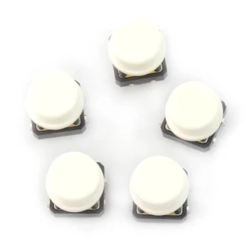 12x12 7.3mm Tact Switch Buton Şapkalı - BEYAZ