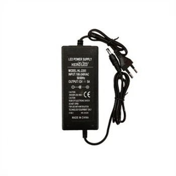 12V 5A Plastik Kasa Masaüstü Adaptör İki Ucu Kablolu