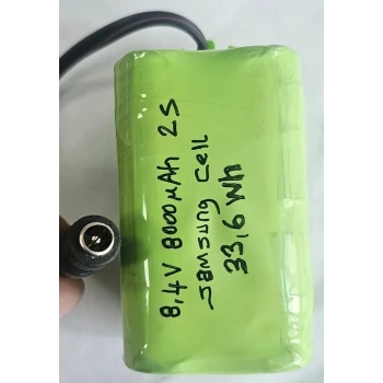 8.4 v 8000 mah batarya