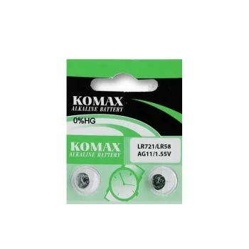 AG11 LR721 LR58  1.5V Düğme Pil Komax