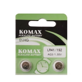AG3 LR41 1.5V Düğme Pil Komax
