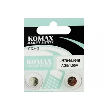 AG5 LR754 1.5V Düğme Pil Komax
