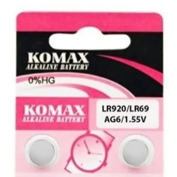 AG6 LR920 LR69 1.5V Düğme Pil Komax