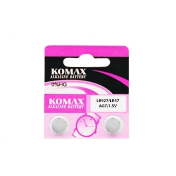 AG7 LR927/LR57 1.5V Düğme Pil Komax