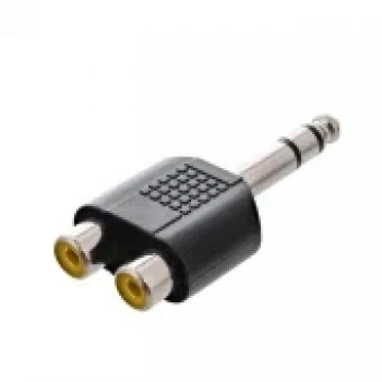ÇEVİRİCİ JACK STEREO ERKEK 6.3MM TO 2RCA DİŞİ