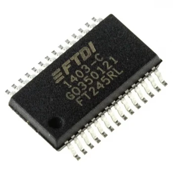 FTDI Chip FT245RL UART Entegresi 1Mbit/sn, 28-Pinli, SSOP