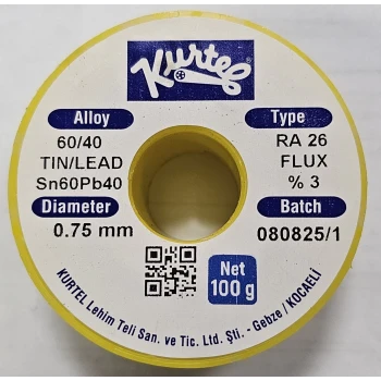 Kurtel 60/40 100gr 0.75mm Lehim Teli