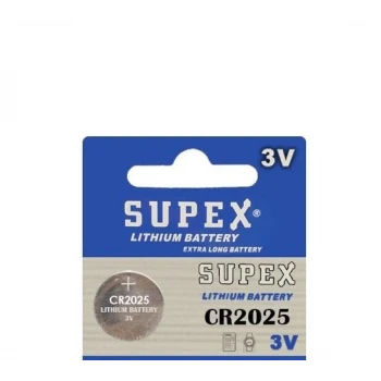 SUPEX CR2025 Pil - 3V Lityum Para Pil - 1 adet